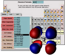 Screen shot of Basis Set Tool